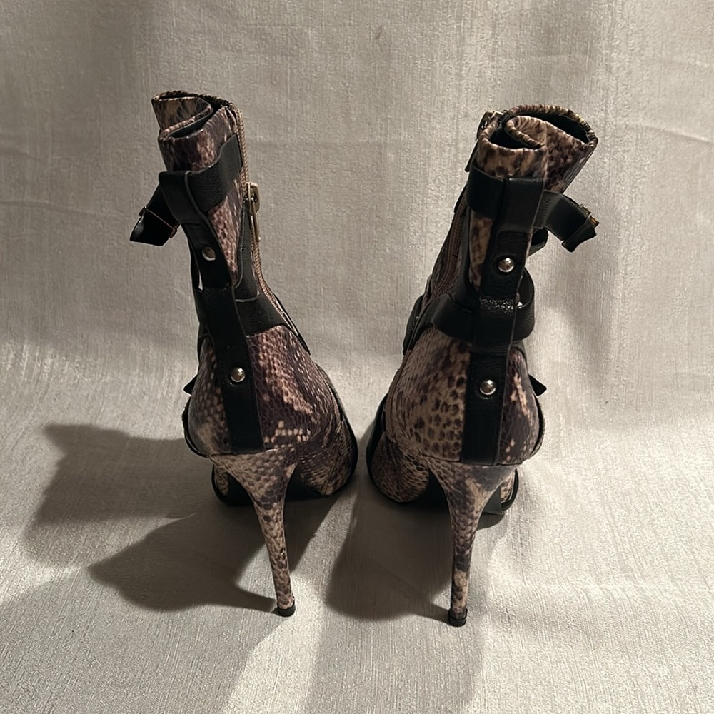 Guess Pointed Toe Snake Skin Stilettos - image 4